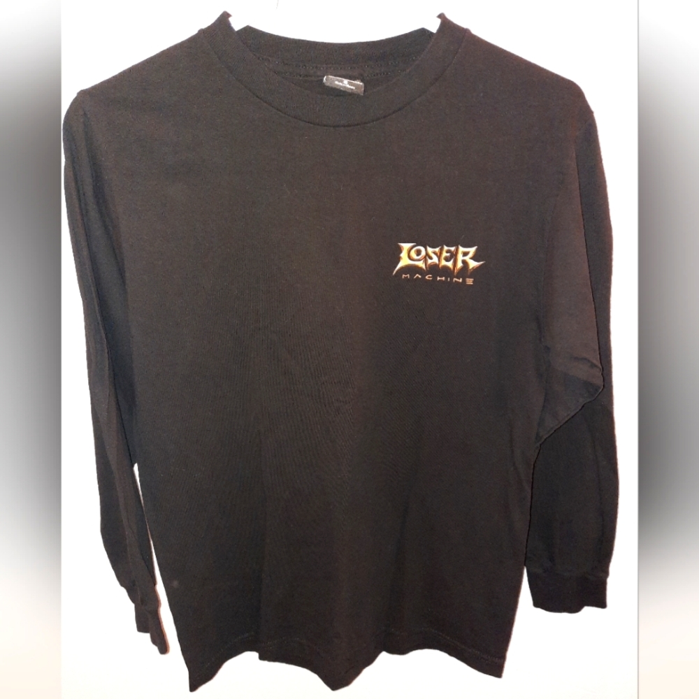 $ Loser Machine motorcycle Reaper black long sleeve t-shirt small EUC